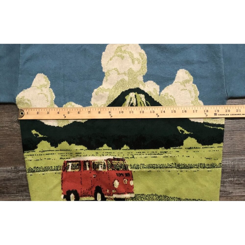Cider Curve Volkswagen VW Van Knit Sweater Long Sleeve Mountain Size XS - Picture 5 of 6